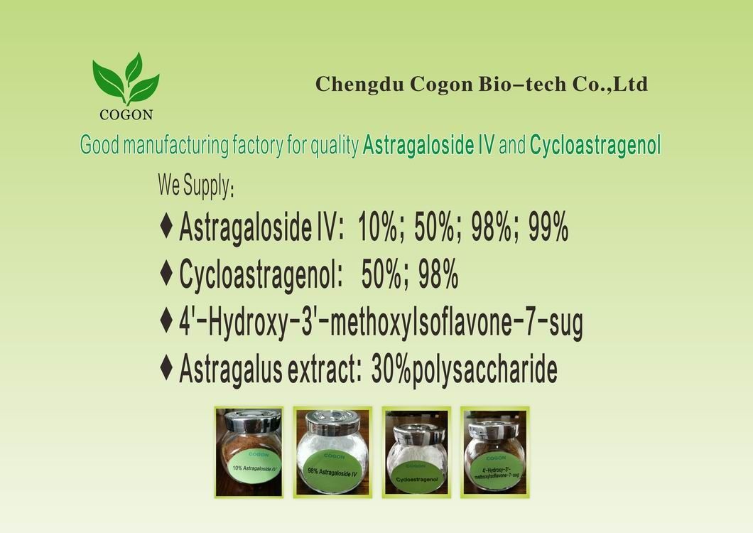 Brown Calycosin 7 O Beta D Glucoside Astragalus Root 0.5-1% Lowering Blood Fat